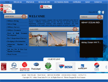 Tablet Screenshot of abhay-ocean.com